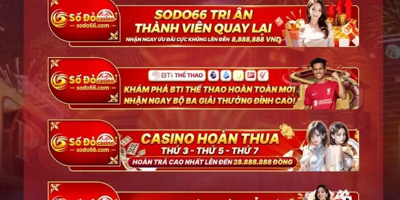 Khuyến mãi hấp dẫn tại Sodo66 chờ đón anh em